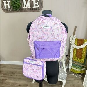 Jane Marie • Unicorn Backpack and Lunchbox Set